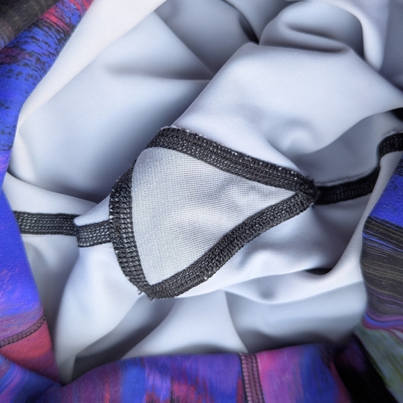 Lululemon Wunder Train High Rise Leggings 28" Digital Current Pink Multi Size 6 - Picture 8 of 10